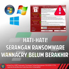 Hati-hati! Serangan Ransomware Wannacry Belum Berakhir